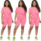 Summer Sexy CottonTwo Piece Shorts Set