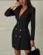 Long Sleeve Blazer Dress