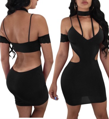 Sexy Cut Out Scoop Party Dress