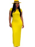 Summer Solid Color Long Maxi Dress