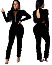 Sexy Cut Out Long Sleeves Party Jumpsuit