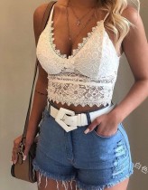 Sexy Lace Straps Crop Top