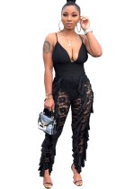 Sexy Halter Lace Party Jumpsuit