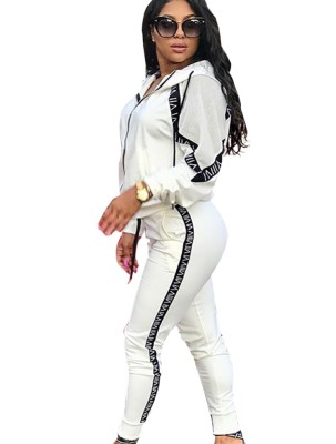 Sports Print Long Sleeves Tracksuit