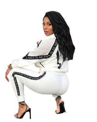 Sports Print Long Sleeves Tracksuit
