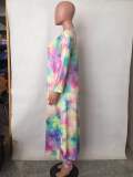 Colorful Batik Pants and Long Coat
