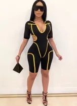 Sexy Cut Out Active Bodycon Rompers