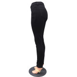 Sexy High Waist Black Jeans 26653