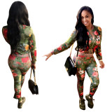 Floral Green Tracksuit 27618