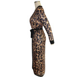 Leopard Chic Pants and Long Coat