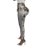 Sequins Sexy Tight Party Pants