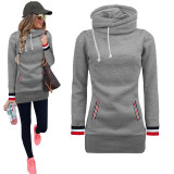 Young Fashion Long Blank Hoody with Pockets 26661-3