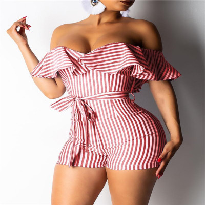 Sexy Tight Sweetheart Stripped Rompers