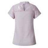 Lace Chic Short Sleeve Blouse