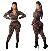 Off Shoulder Sexy Tight Tracksuit
