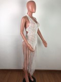 Sexy Crochet Fringe Beach Dress