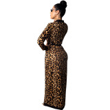 Leopard Chic Pants and Long Coat