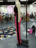 Elegant Contrast Straps Wrap Jumpsuit