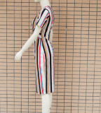 Colorful Stripped Midi Dress