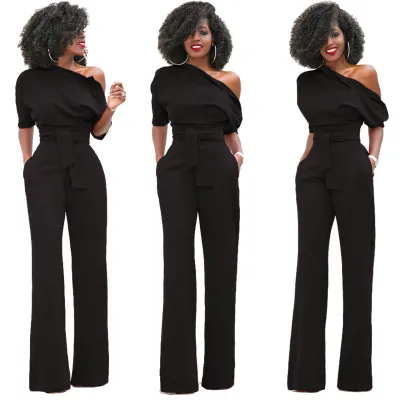 One Shoulder Formal Jumpsuit 26581-1