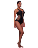 Sexy Lace Up Black Swimsuit 27255-1
