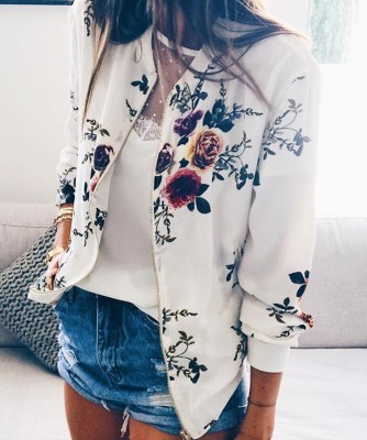 Long Sleeve Flower Jersey