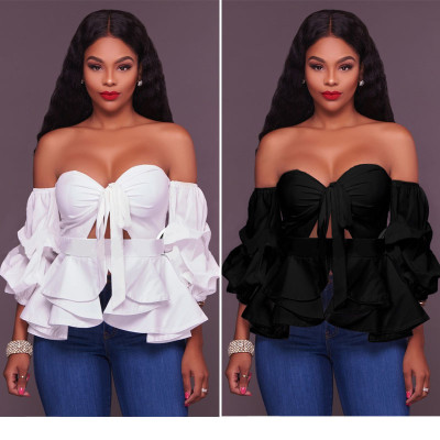 Sexy Sweetheart Ruffles Tops 26790-1