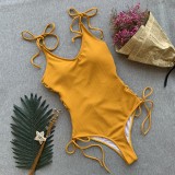 One-Piece Lace-Up Sexy Swimwear