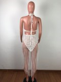 Sexy Crochet Fringe Beach Dress