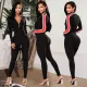 Sexy Block Color Sportive Jumpsuit