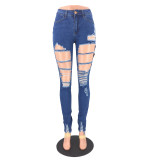 Stylish Damaged Jeans 28303