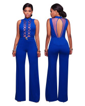 Hollow-Out Sexy Jumpsuit with Open Back 26219-2