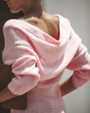 Sheer Wrapped Sweater Top with Sleeves