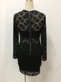 Black Lace Party Dress 28003