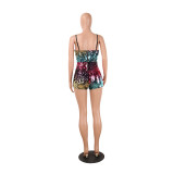 Bling Bling Colorful Straps Rompers