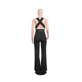 Occassional Sexy Plung Halter Jumpsuit