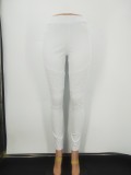 Fashion White Curvy Jeans