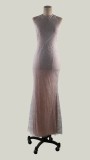 Long Sequins Mermaid Evening Dress with Scoop Neckline