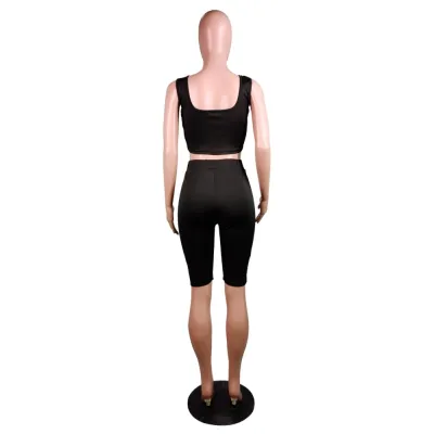 Summer Sports Two Piece Shorts Set