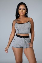 Summer Sports Two Piece Shorts Set