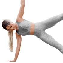 Summer Two Piece Mathing Yoga Top and Pants Set