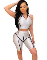 Summer Fitness Two Piece Shorts Set