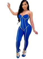 Sexy Push Up Straps Bodycon Jumpsuit