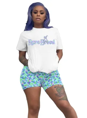 Summer Two Piece Casual Short Set