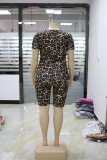 Plus Size Sexy Leopard Bodycon Rompers