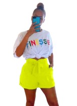 Summer Casual Print Shirt and Shorts Set