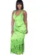 Summer Tie Dye Sleeveless Long Dress