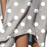 Summer Polka Boho Shirt Dress