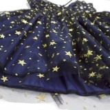 Party Stars Blue Halter Skater Dress