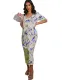 Summer Tie Dye V-Neck Long Dress